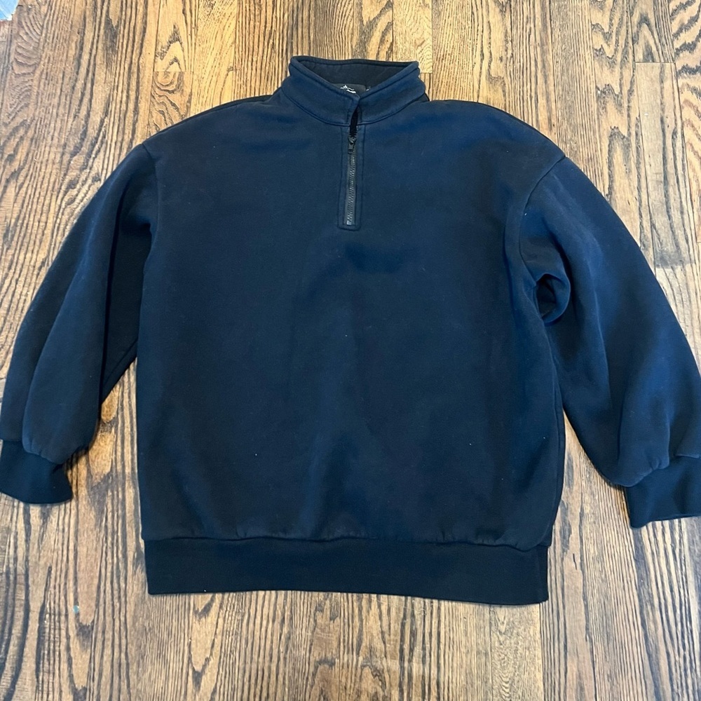 Women’s Trendy Queen Black Quarter-Zip Sweater